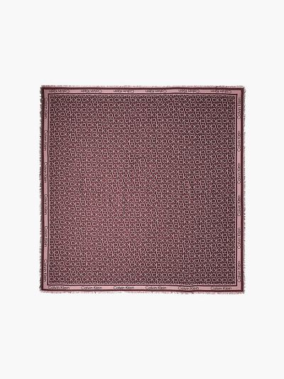 Calvin Klein Táskák & Kiegészítők HU868977 | Calvin Klein Logo Jacquard Női Sál Bordó